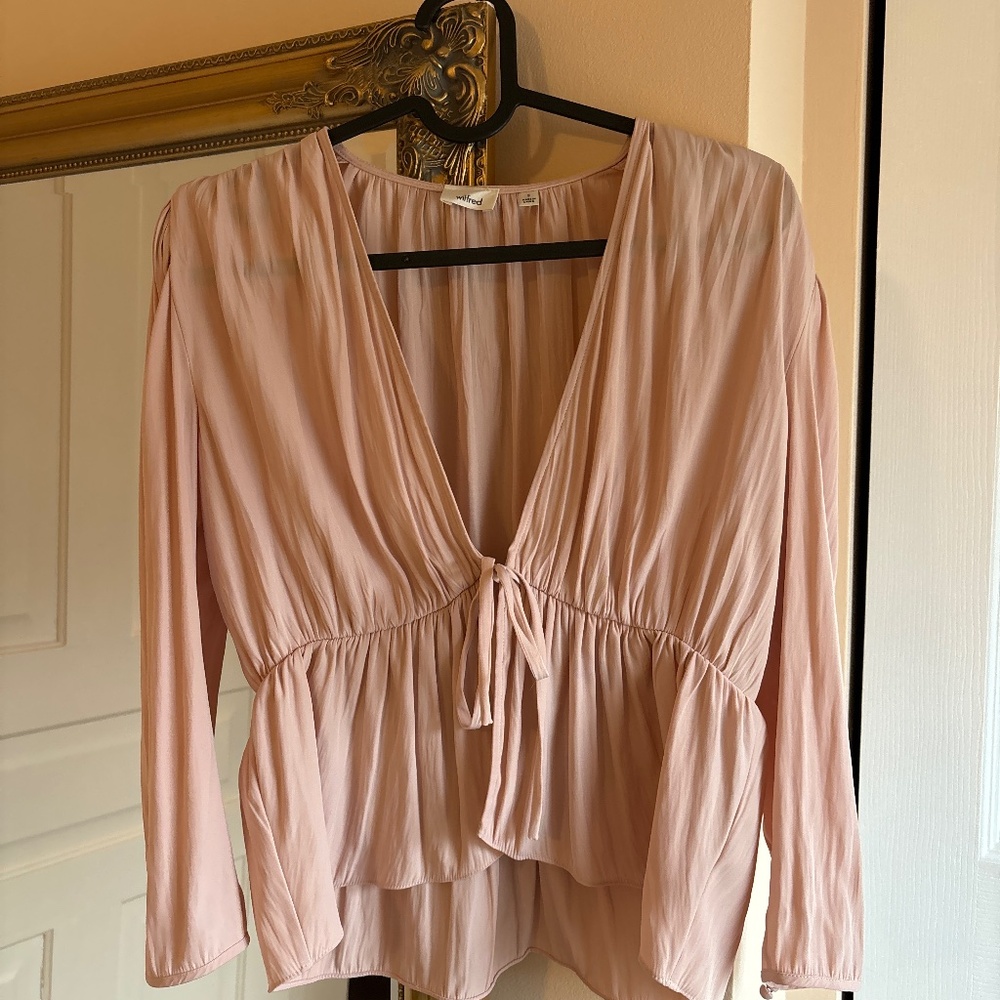 Tie front blouse